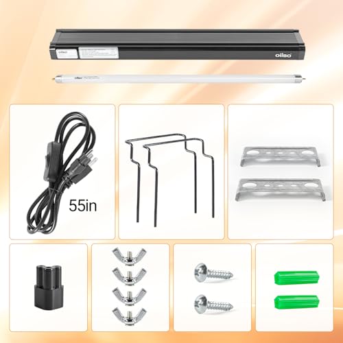 T5 HO Reptile Light Fixture UVB Lighting Combo Kit (24 Watts)