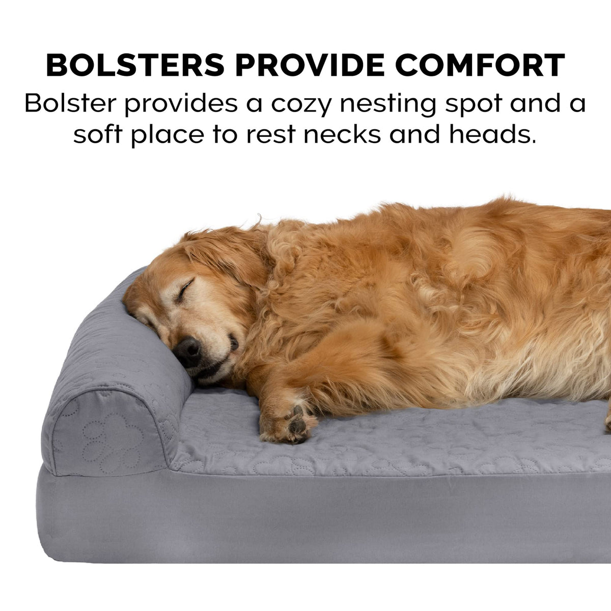 Cooling Gel Dog Bed for Medium (Medium / (Quilted Paw) Titanium)