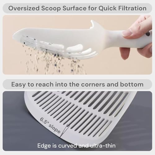 Cat Scooper for Litter Box (White)