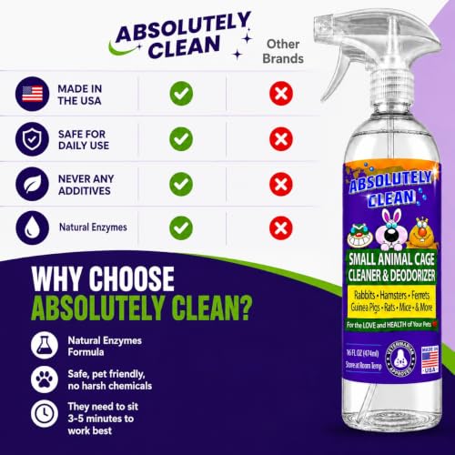 Amazing Small Animal Cage Cleaner (16 Fl Oz (Pack of 1))