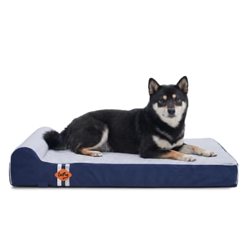 Orthopedic Dog Bed (34.0"L x 22.0"W x 5.5"Th / Slate Blue)