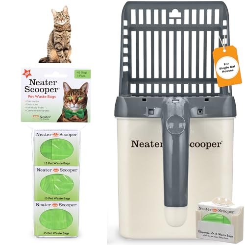 Neater Scooper Standard Litter Scoop (Gray / Standard - 60 Bags)