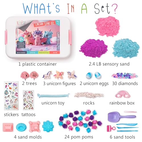Unicorn Sensory Bin for Toddlers 3 (Unicorn Sand Kit)
