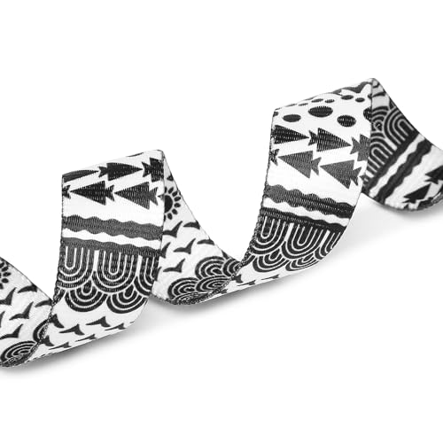 Adjustable Dog Collar (Extra Small / Black White B)