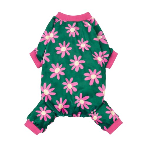 Flower Fleece Dog Pajamas (Flower / Medium)