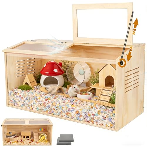 Wooden Hamster Cage (40.0"L x 20.0"W x 20.0"H)