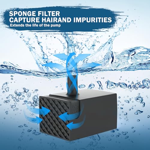 Dog Water Fountain Water Pump Replacement for PETNF 3 Gallons Stainless Steel Pet Water Fountain for Large Dogs