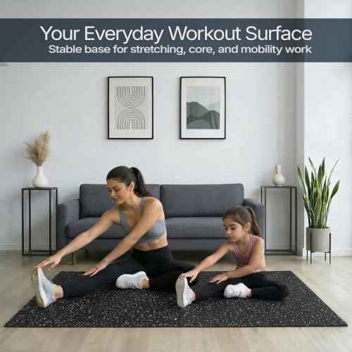 Traxxon by FlooringInc Rubber Gym Flooring Roll (Grey / 300"L x 48"W x 0.3"Th)