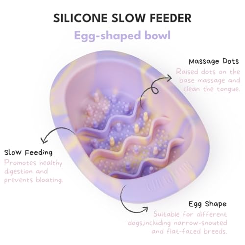 Dog & Cat Lick Mat Bowl with Suction Cups (Lavender / Small)