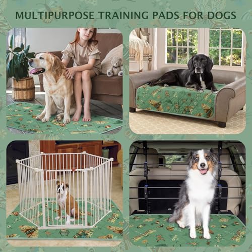 Washable Pee Pads for Dogs (Green / 48x36 inch - 2pcs)