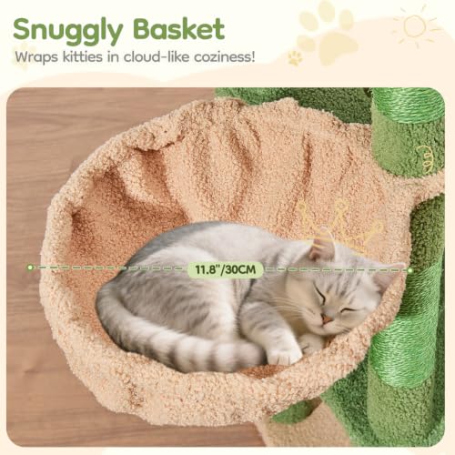 Sturdy Cat Tree (Cactus / 58.7 Inches)