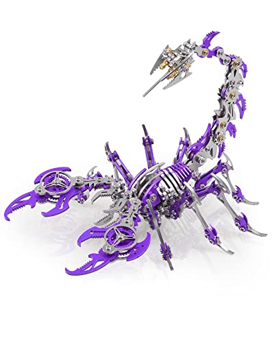 Scorpion 3D Metal Puzzles Kits for Adults Teens (Purple)