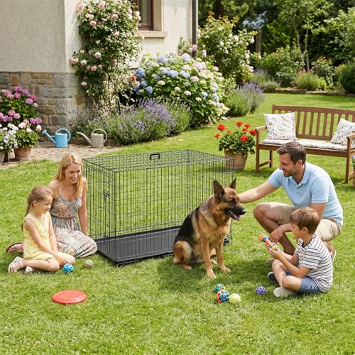 Dog Crate 48" (Black-Single)