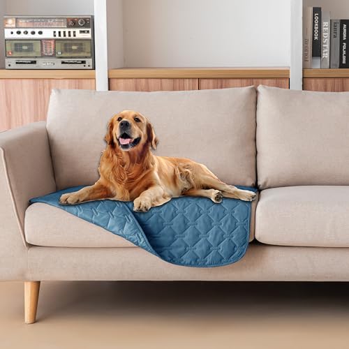 Waterproof Armchair Covers for Pets (30x30 Inch (Pack of 1) / Dark Blue)