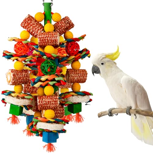 Bird Toys Parrot Toys for Large Birds (Colorful)