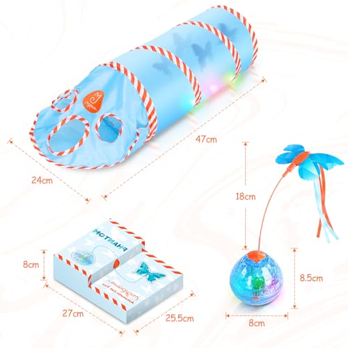 Cat Toys Interactive Cat Toy for Indoor Cats (Upgraded Tunnel Shadow2.0)