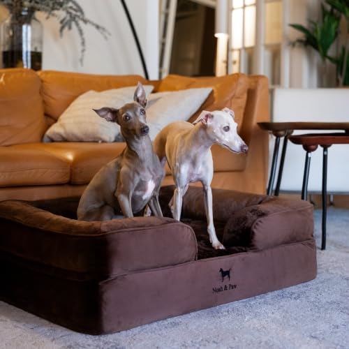 Dog Bed Orthopedic Memory Cooling Foam (Brown - VE / Large)