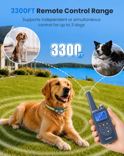 Electronic Dog Training Collar (for 1 dog (D8 Blue))