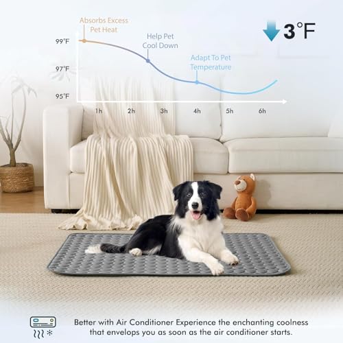Summer Cooling Mat & Sleeping Pad (48" x 24" / Dark Grey)
