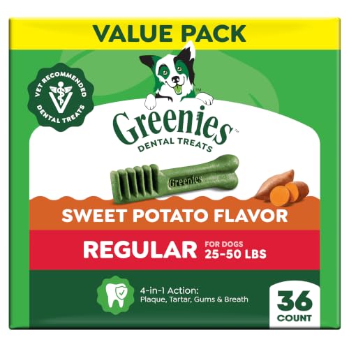 Regular Natural Dental Dog Treats (36 Count (Pack of 1))