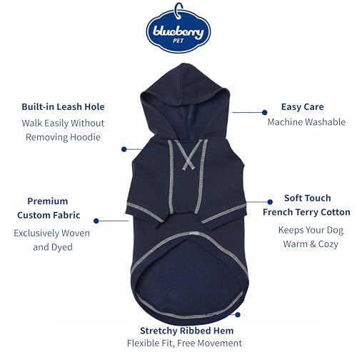 Essentials Dog Hoodie (20 inch (Pack of 1) / Dog Hoodie - Midnight Blue)