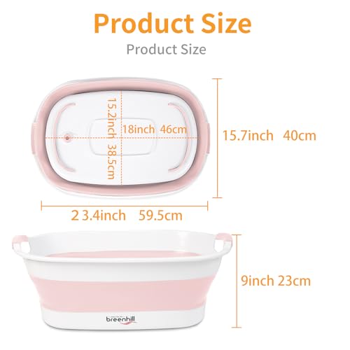 Collapsible Dog Bath Tub (Pink)