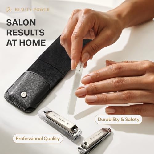 Nail Clippers Set 3 in 1 for Men (Black Case)