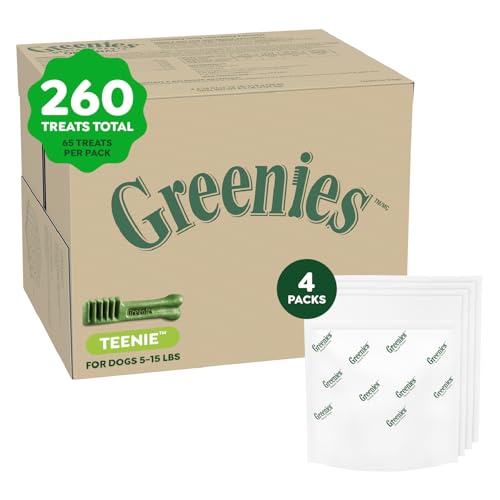 Teenie Original Natural Dental Dog Treats (260 Count (Pack of 1))