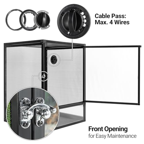 18" x 18" x 24" Front Opening Chameleon Cage with 3 (18" x 18" x 24")