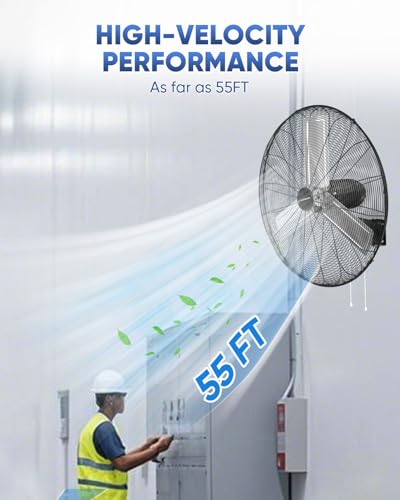 30 Inch Industrial Oscillating Wall Mount Fan (30 Inch)