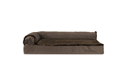 Cooling Gel Dog Bed for Medium (Medium / (Plush & Velvet) Sable Brown)