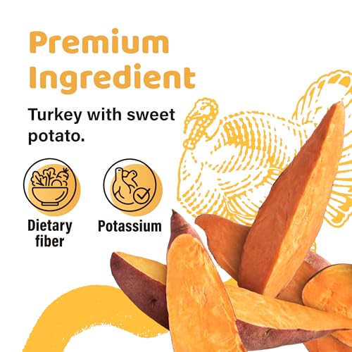 Turkey Dog Treats (3.5 Ounce (Pack of 1) / Sweet Potato, Thin Stick)