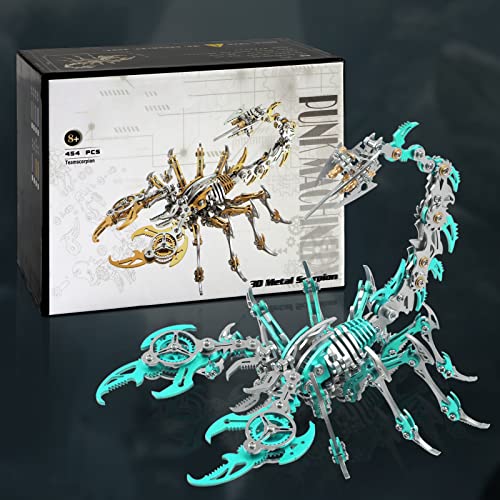 Scorpion 3D Metal Puzzles Kits for Adults Teens (Green)