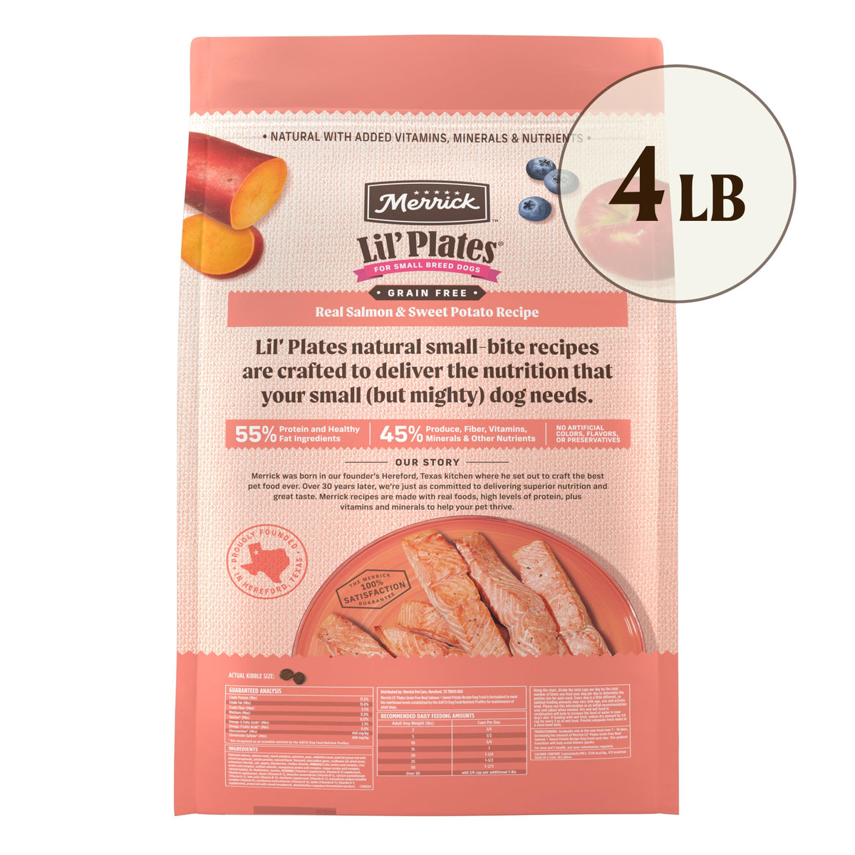 Lil' Plates Salmon Sweet Potato Dog Food 4 lb Bag (4 Pound (Pack of 1))