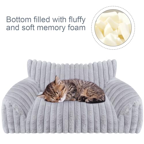 Dog Beds for Small Dogs (Medium(30x20x10") / Grey)