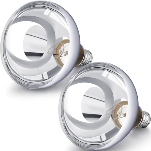 2 Pack Heat Lamp Bulbs 250 Watt (Silver)