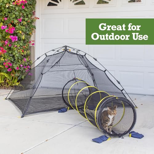 Kitty Compound Outdoor Cat Enclosure and Tunnel (Kitty Compound Play House)