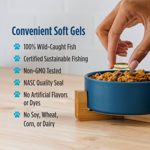 Omega 3 Fish Oil for Dogs with EPA + DHA (120 Count (Pack of 1))