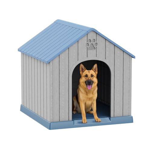 Dog House Outdoor Large Breed (Blue / 38.62*36.26*38.07)
