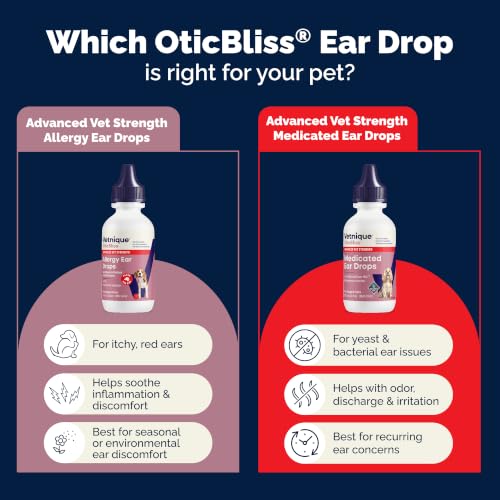Oticbliss Medicated Ear Drops for Dogs & Cats