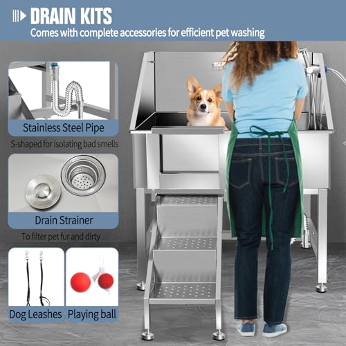 38" Pet Dog Bathing Station W (L-RAMP)