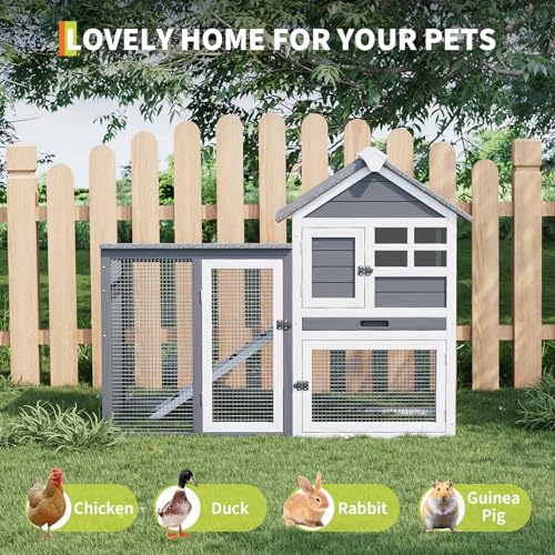 Rabbit Hutch 2 (gray / No wheels)