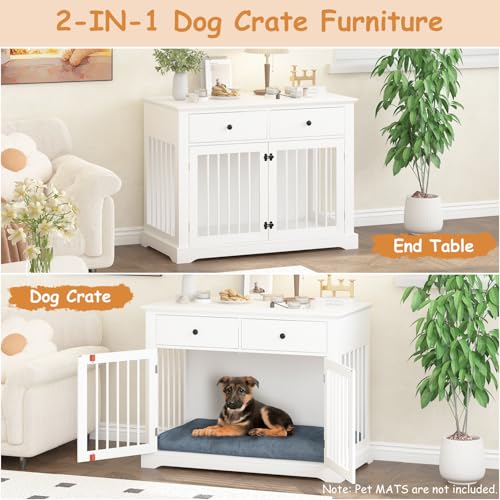 Dog Crate Furniture (White)