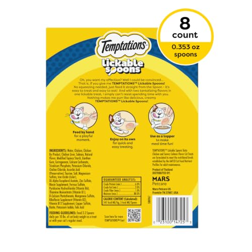 Lickable Spoons Wet Cat Treats (8 Count (Pack of 12))