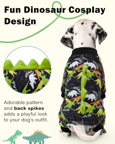 Dinosaur Costume Dog Pajamas (Small / Classic Dino Roar)