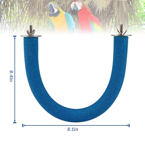 U Shaped Large Parrot Perch (X-Large / Blue)