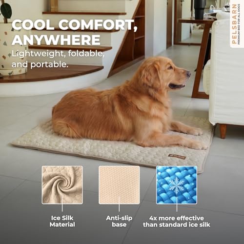 Dog Cooling Mat (Light Beige / X-Large)