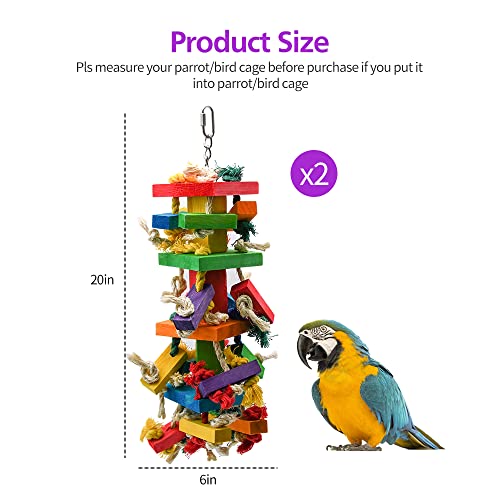 2 Pack 20in Large Parrot Toy (2 Pack)