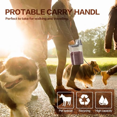 Upgraded Dog Food Storage Container Small (Grey 3 Qt)