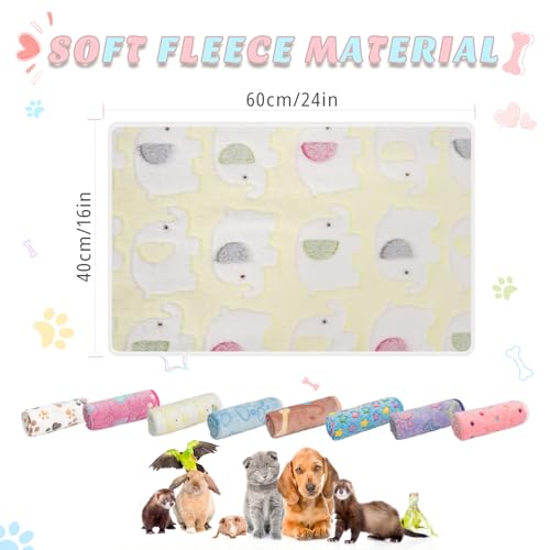 8 Pack Guinea Pigs Fleece Blankets (26x14 Inch /8 Packs / Light Color)